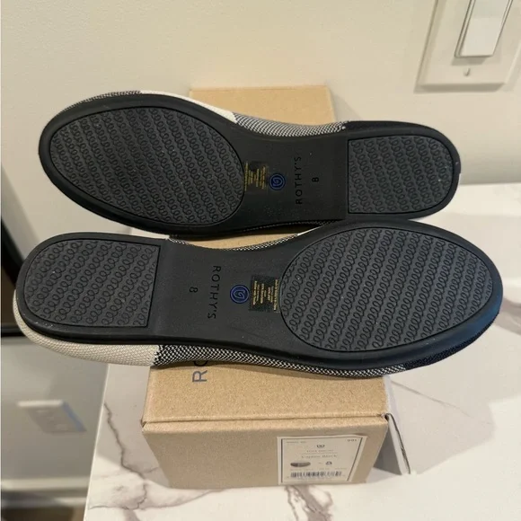 Rothy's Women's Black and White Flats - Picture 4 of 6